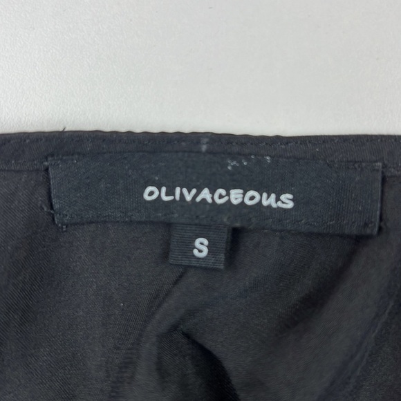 Olivaceous black  cropped top with shoulder ties - Picture 3 of 7